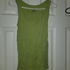 Trendy lime green tank top